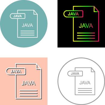 Java icono diseño vector
