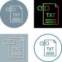 TXT icono diseño vector