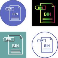 BIN Icon Design vector