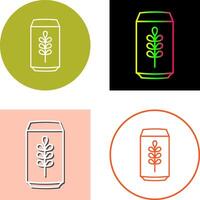 cerveza lata icono diseño vector