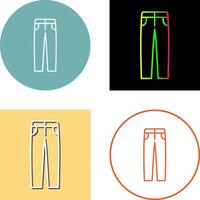 Men's Pants Icon Design vector