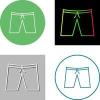 diseño de icono de pantalones cortos vector