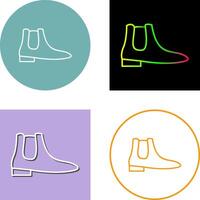 Men's Boots Icon Design vector