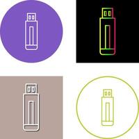 USB Drive Icon Design vector