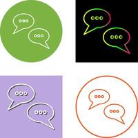 Conversation Bubbles Icon Design vector