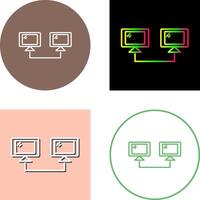 Connected Systems Icon Design vector