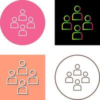 Network Group Icon Design vector