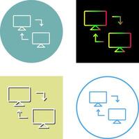 Sharing Systems Icon Design vector