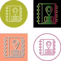 Address Book Icon Design vector