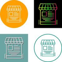 Mobile Shop Icon Design vector