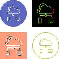 diseño de icono de nube vector