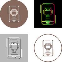 androide icono diseño vector