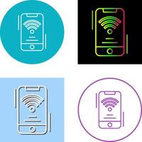 Wifi Signal Icon Design vector