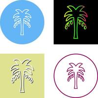 Coconut trees Icon Design vector