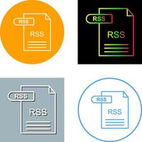 diseño de icono de rss vector