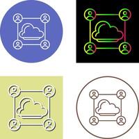 Network Icon Design vector