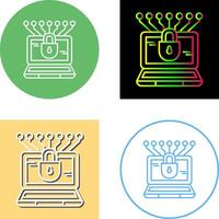 Money Hacking Icon Design vector