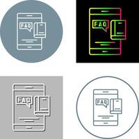 Faq Icon Design vector