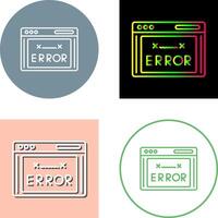 Error Code Icon Design vector