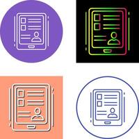 Tablet Icon Design vector