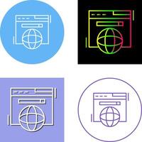 Browser Icon Design vector