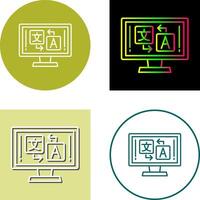 Language Icon Design vector