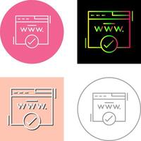 Domain Icon Design vector