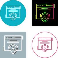 Web Security Icon Design vector
