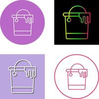 Paint Bucket Icon Design vector