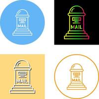 Mail Box Icon Design vector