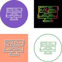 Coding Icon Design vector