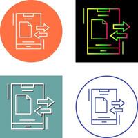Data Transfer Icon Design vector