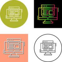 Adaptive Layout Icon Design vector
