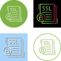 diseño de icono ssl vector