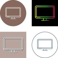 diseño de icono de pantalla lcd vector