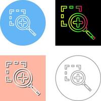 Zoom In Icon Design vector
