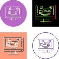 Tracking Icon Design vector
