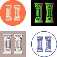 diseño de icono de columna vector