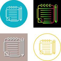 Notepad Icon Design vector