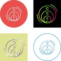 Venn Diagram Icon Design vector