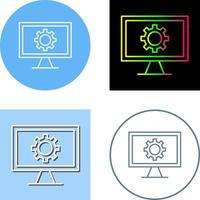 Monitor Screen Icon Design vector