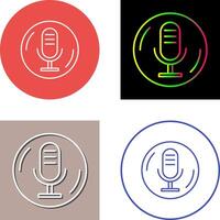 Microphone Icon Design vector