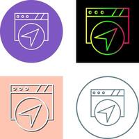 Navigation Icon Design vector