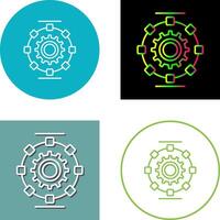Automated Process Icon Design vector