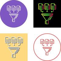 Data Collection Icon Design vector