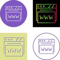 Web Browser Icon Design vector