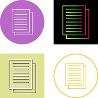 Document Icon Design vector