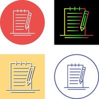 Check Up List Icon Design vector