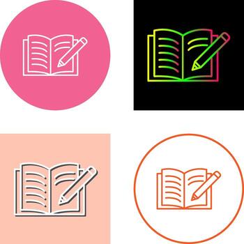 Write Icon Design vector