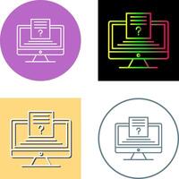 Quiz Icon Design vector